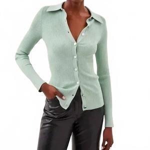 NEW COLORUSH kenny rib polo shirt in mermaid